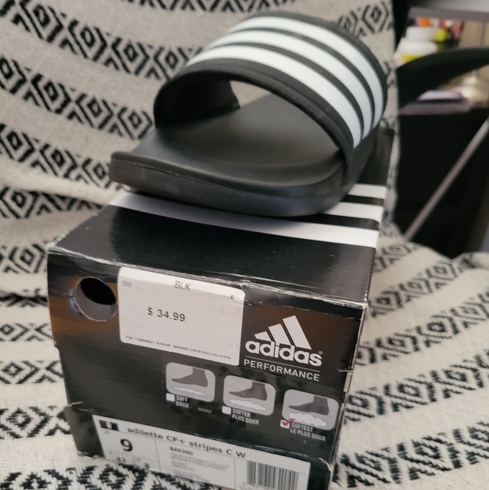 Adidas Striped Slides